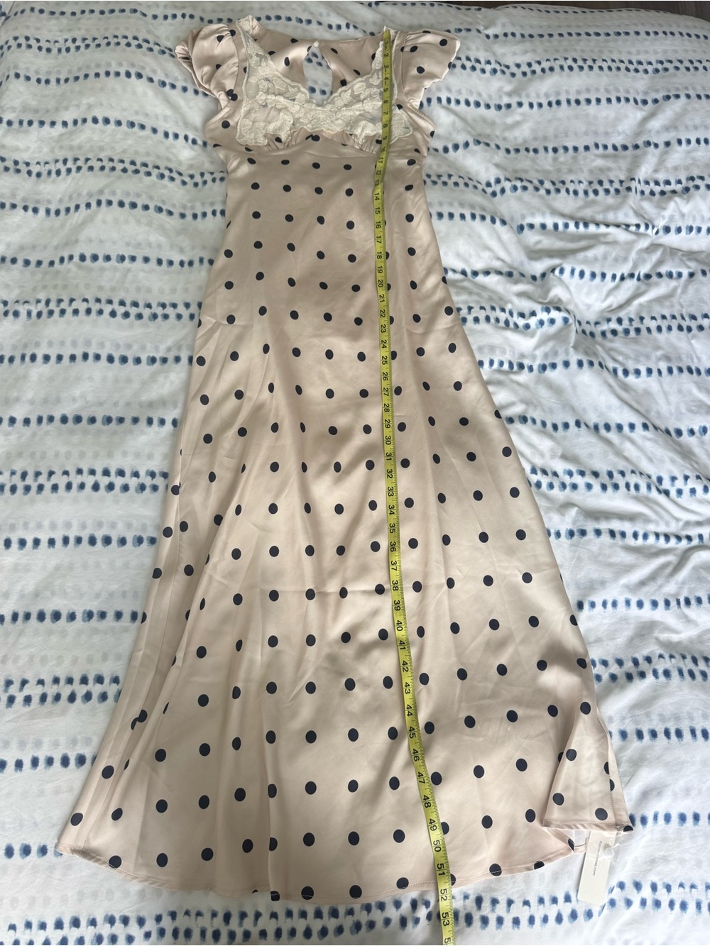 Commense Lace Trim Polka Dot Dress - Size XS - Picture 14 of 14